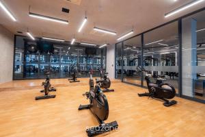 Γυμναστήριο ή/και όργανα γυμναστικής στο Prédio à beira-mar c/ Piscina e academia - ARUs