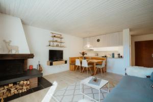 Køkken eller tekøkken på Apartment Enzian