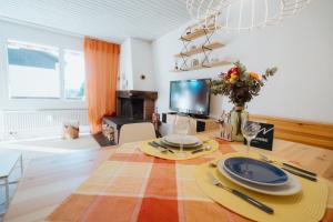 Et tv og/eller underholdning på Apartment Enzian