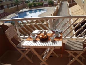 A balcony or terrace at Residencial la Gomera
