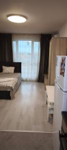 Ένα ή περισσότερα κρεβάτια σε δωμάτιο στο Studio 25 Hristo Stanechev 2- Dental University