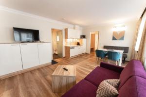 Kuchyň nebo kuchyňský kout v ubytování Aparthotel Dorfplatzl Garni Apartments & B&B