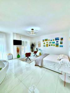 Postel nebo postele na pokoji v ubytování Mareviglia