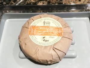 a piece of bread sitting on a tray at Ebba's Neuk in Beadnell