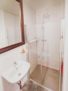 Koupelna v ubytování Villa Greve Galerie-Apartment