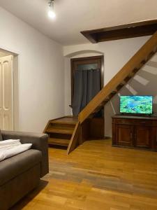 TV a/nebo společenská místnost v ubytování GolfHouseApartment