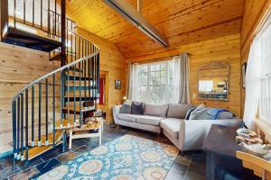 Posezení v ubytování Sibley Cottage