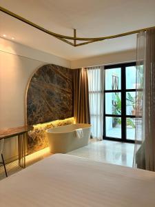 Postel nebo postele na pokoji v ubytování Horti 14 Borgo Trastevere Hotel