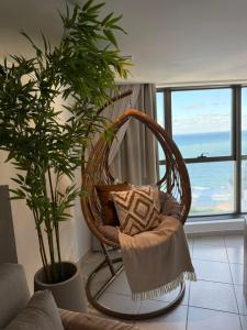 Χώρος καθιστικού στο BCE Flat Beira Mar Boa Viagem