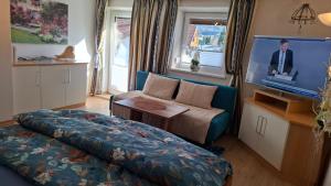 Μια τηλεόραση ή/και κέντρο ψυχαγωγίας στο Anita's Ferienwohnung nahe Neuschwanstein