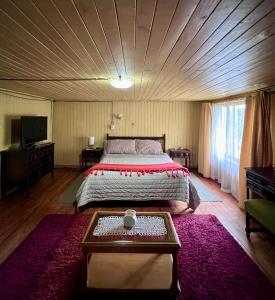 Postel nebo postele na pokoji v ubytování Curacautin confort