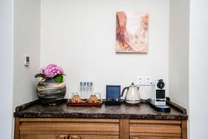 Køkken eller tekøkken på Lugu Lake Lanyue Hotel