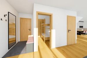 Ένα ή περισσότερα κρεβάτια σε δωμάτιο στο SKYLINE Chalet - Opening December 2025