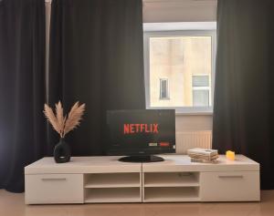 Televiisor ja/või meelelahutuskeskus majutusasutuses Spacious & Cozy Guesthouse - Near Metro & City Center - 3 Beds for 5 Person