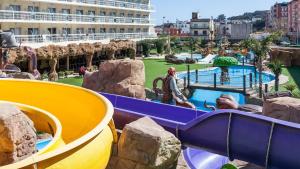 a water slide at a water park at Evenia Olympic Palace in Lloret de Mar +61 photos