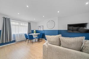 Χώρος καθιστικού στο Linden House