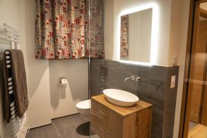 Koupelna v ubytování Terra Alpina