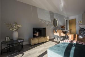 Televiisor ja/või meelelahutuskeskus majutusasutuses Seashells