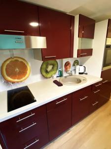 Kuchyň nebo kuchyňský kout v ubytování "Nestl"