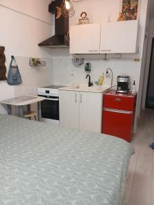 Η κουζίνα ή μικρή κουζίνα στο 1 Small Studio, self check in