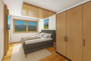 Ένα ή περισσότερα κρεβάτια σε δωμάτιο στο Panorama Zillertal Loft - Opening December 2025