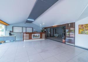 a large room with a large white tile floor at Dora Thermal Tatil Köyü & Spa in İhsaniye +64 photos