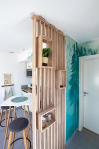 Η κουζίνα ή μικρή κουζίνα στο Le Jardin Secret