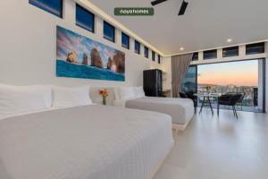 Postel nebo postele na pokoji v ubytování New 1BR Condo near Marina and Downtown - Pool + 46 fotografií