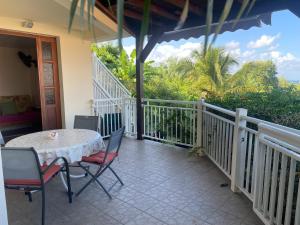 Balkón nebo terasa v ubytování résidence Pòm kajou
