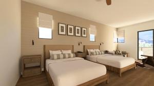 Кровать или кровати в номере Scottsdale Golf Retreat at Troon North