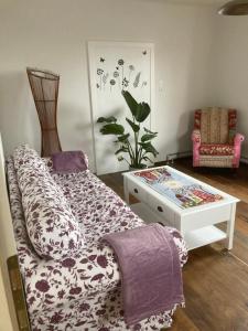 Posezení v ubytování Ferienhaus zur alten Zeder