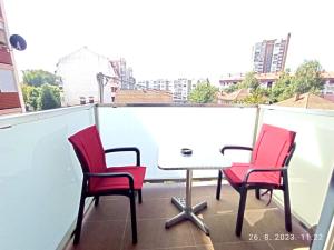 Balkón nebo terasa v ubytování Dunja Doboj