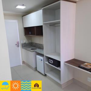 Η κουζίνα ή μικρή κουζίνα στο Spazzio com acesso ao Acqua Park - Cn Heloisa