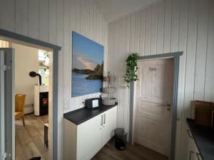 Kuchyň nebo kuchyňský kout v ubytování Seeschwalbe 78 Kompassweg