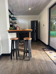 Köök või kööginurk majutusasutuses The Blue Lagoon