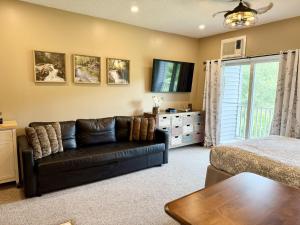 Μια τηλεόραση ή/και κέντρο ψυχαγωγίας στο Studio Apt with stunning Mountain Views