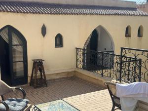 Balkón nebo terasa v ubytování Cosy villa a marrakech