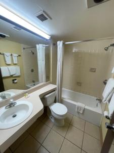 Koupelna v ubytování Rusina Inn