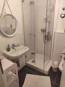 Et badeværelse på Appartement