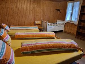 Postel nebo postele na pokoji v ubytování Bio Hof Brudersrüti