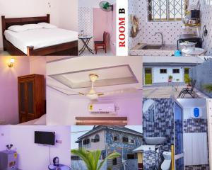 Ένα ή περισσότερα κρεβάτια σε δωμάτιο στο Homey apartment