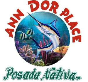 a logo for a restaurant with a fish in the ocean at Ann Dor #3 in San Andrés