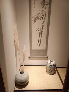 Koupelna v ubytování Gion House