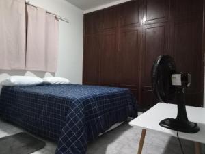 Ένα ή περισσότερα κρεβάτια σε δωμάτιο στο Pousada São Jorge