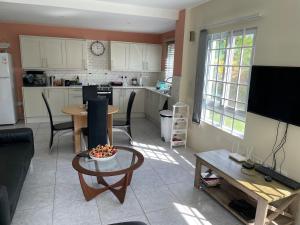 Kuchyň nebo kuchyňský kout v ubytování Christiana Apartment Morne Daniel