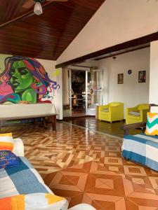 Posezení v ubytování BUDA Guest house