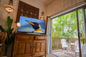 Μια τηλεόραση ή/και κέντρο ψυχαγωγίας στο Rainforest Canopy Apartment - 1 Bedroom