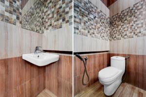 Koupelna v ubytování Super Hotel O Kazhakuttam Railway Station Formerly Graceful Stay