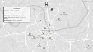 a map of the city of philadelphia at The Lyric - New Luxury Home, Rooftop with Firepit! in Nashville