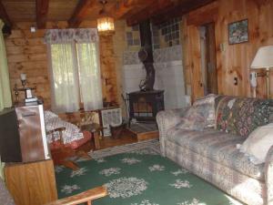 Posezení v ubytování Spacious 14-Person Cabin Perfect for Families in Mount Holly, Vermont + 13 fotografií